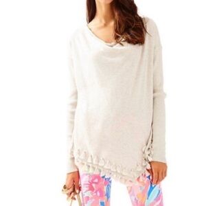 LILLY PULITZER • FERRERA • FRINGE SWEATER